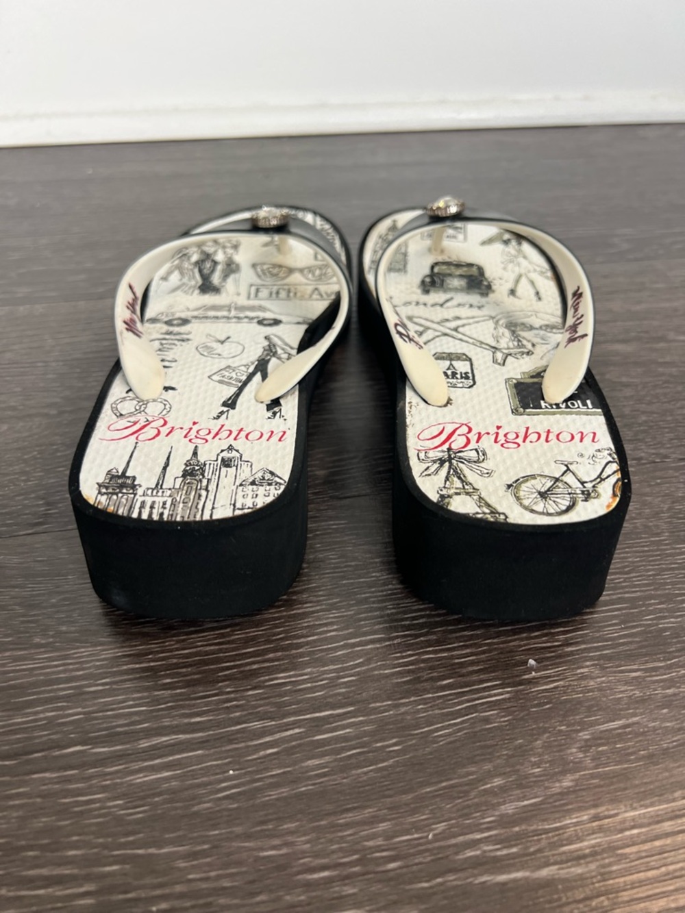 Brighton "Voyage" Platform Flip Flops - Picture 4 of 10
